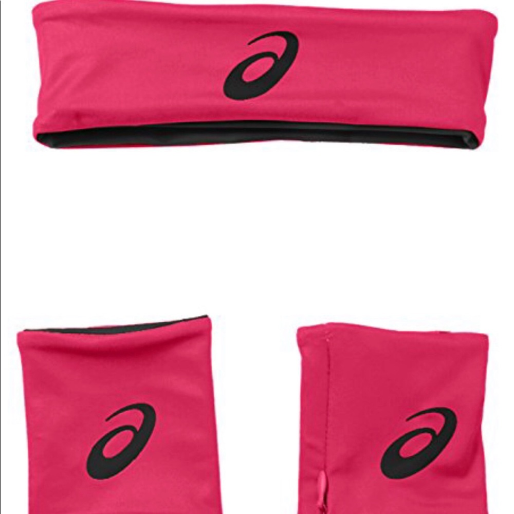 ASICS headband and wristbands